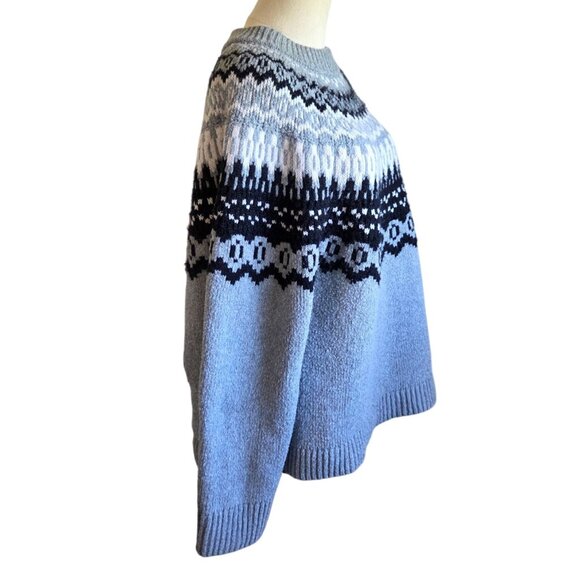 Universal Thread Grey Nordic Pattern Sweater Womens Size XL - Picture 2 of 13